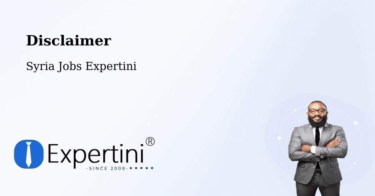 Disclaimer – Ḩarastā - Syria Jobs Expertini