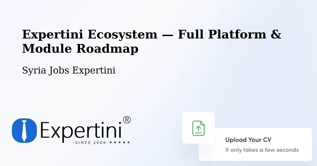 Expertini Ecosystem — Full Platform & Module Roadmap – Ḩarastā