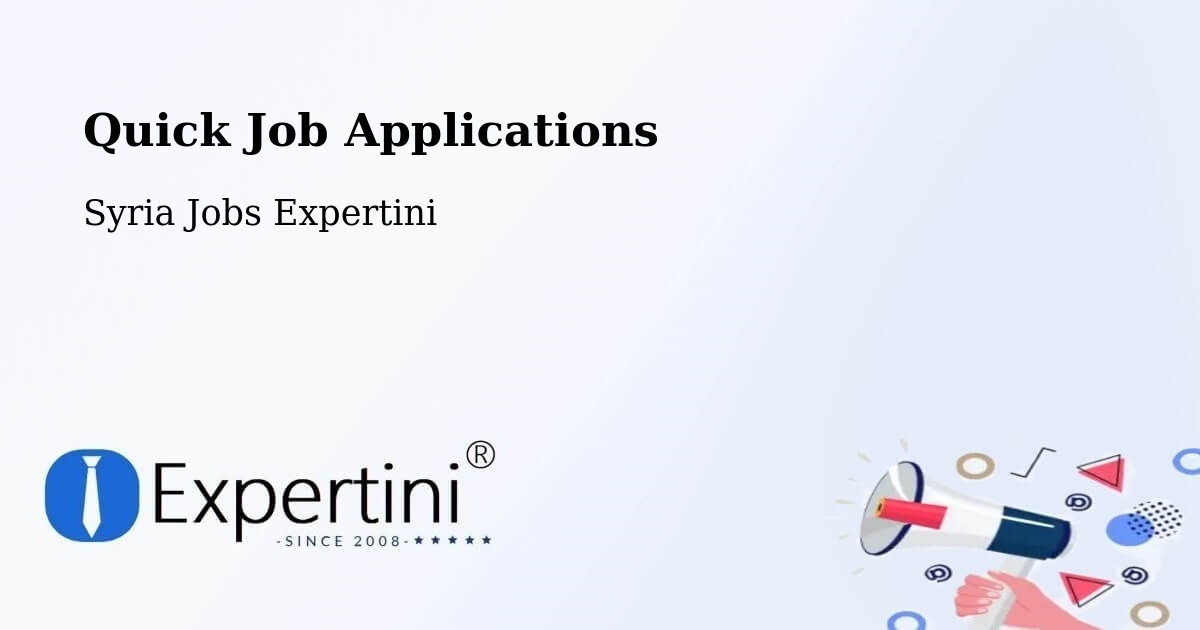 Quick Apply Feature – Ḩarastā - Syria Jobs Expertini