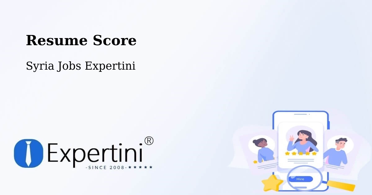 Resume Score & Job Description Match Tool – Ḩarastā - Syria Jobs Expertini